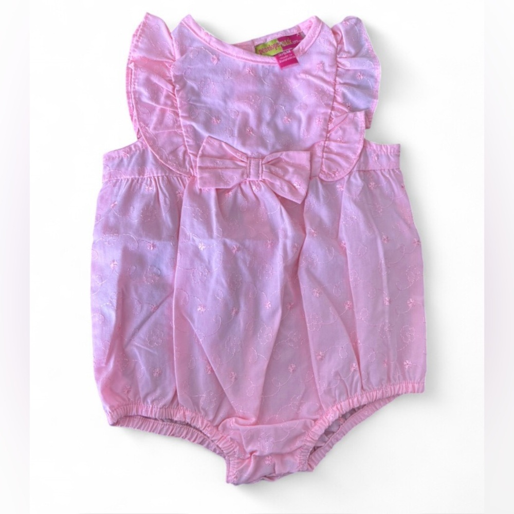 Penelope Mack Pink Floral Baby Outfit